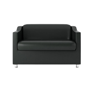 Namoradeira Bia Decorativa Reforçada Recepção Clinica Salão Sala de Estar Courino Preto