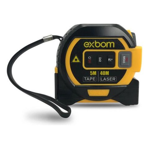 Trena Digital Laser 40m com Fita Métrica Multifunções