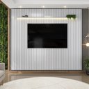 Ver imagem 1 de Painel Ripado para TV até 75 Polegadas com LED MDF 275CMX240CM Trento