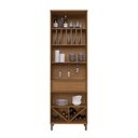 Ver imagem 2 de Cristaleira Fidelitá Barcelona com Led 2 Portas com Vidro 1 Gaveta 70cm Freijó