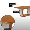 Ver imagem 6 de Mesa de Jantar Milena Yasmin 180 cm Tampo MDF Canto Copo Laminado com 6 Cadeiras Moderna Mobília