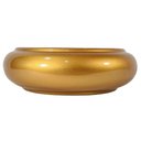 Ver imagem 2 de Vaso Ikebana Baixo Redondo Cerâmica Decor de Plantas Garden - Golden