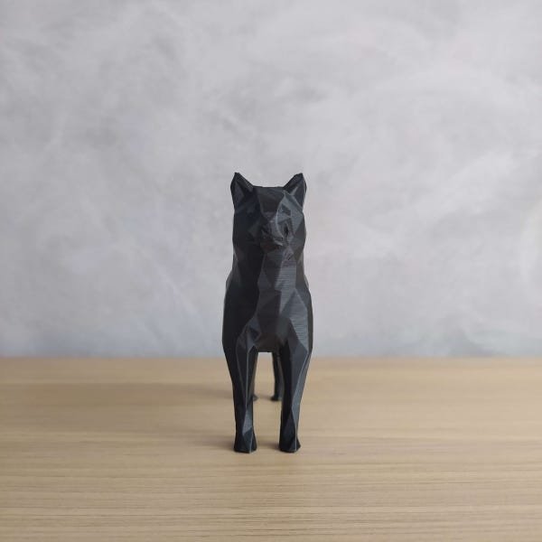 Shiba Inu Geometrico Decorativo - Preto - 4