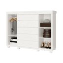 Ver imagem 5 de Comoda Branca Grande com Sapateira Havana em Mdf Camas Fenix