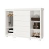 Comoda Branca Grande com Sapateira Havana em Mdf Camas Fenix - 5