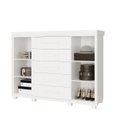 Ver imagem 4 de Comoda Branca Grande com Sapateira Havana em Mdf Camas Fenix