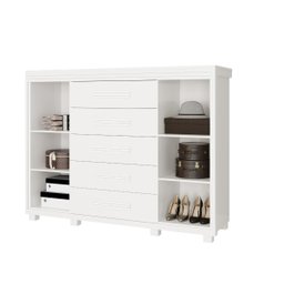 Comoda Branca Grande com Sapateira Havana em Mdf Camas Fenix - 4