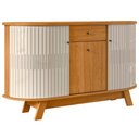 Ver imagem 1 de Aparador Buffet para Sala de Jantar Orgânico 2 Portas Gadi M07 Cinamomo Off White - Lyam Decor