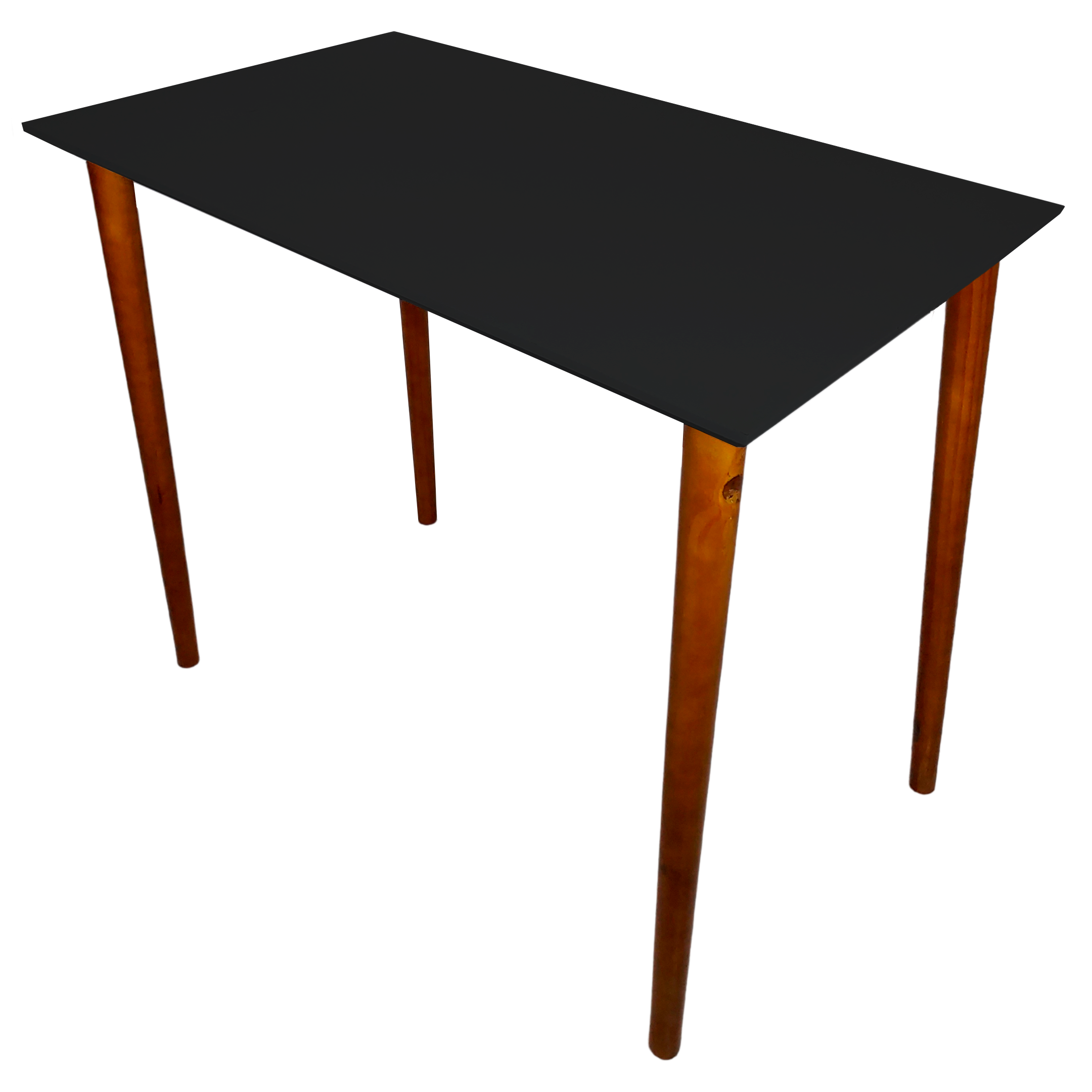 Mesa Aparador Escrivaninha Retangular Preto MDF Pé Palito Altura 75cm - 2