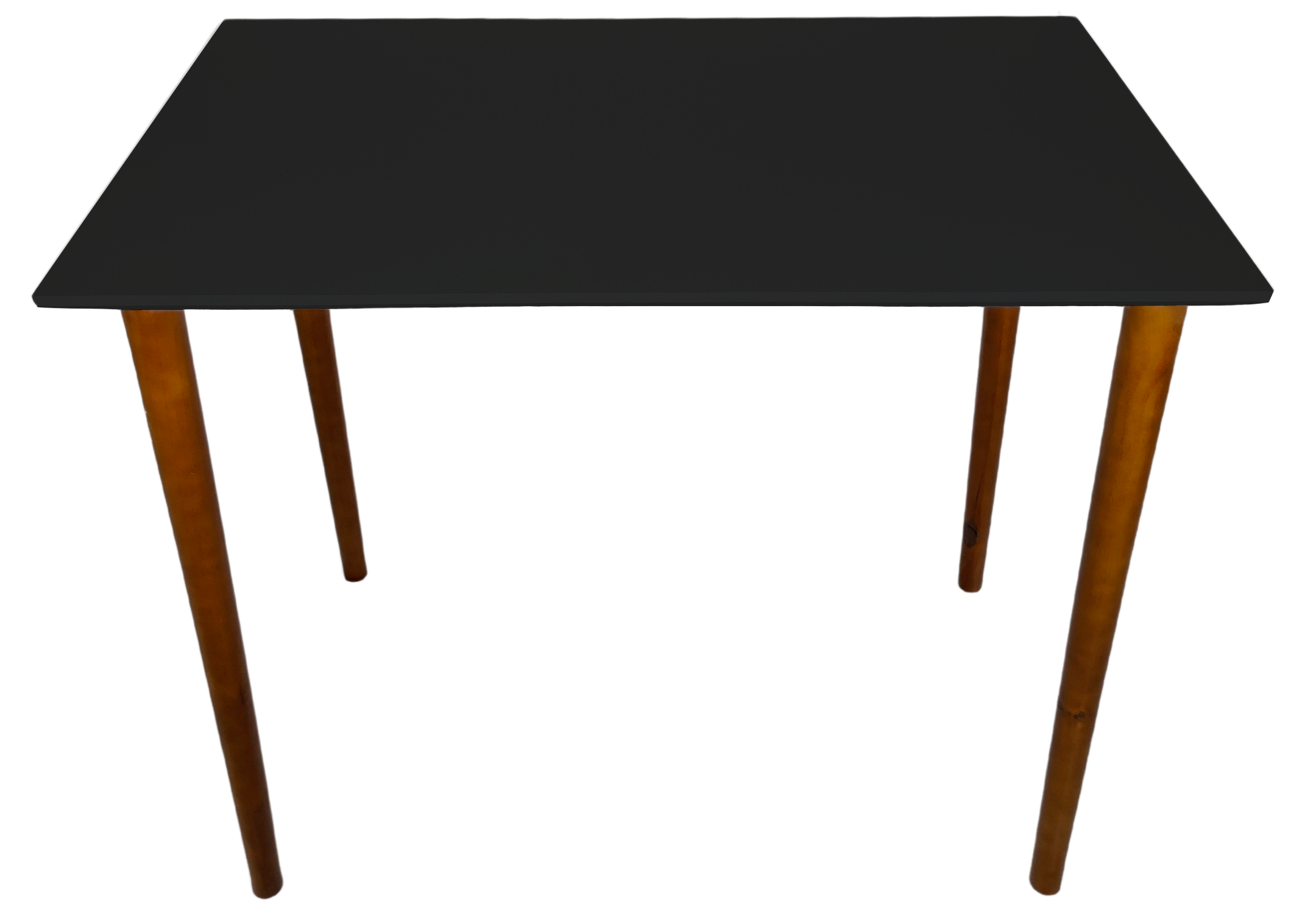 Mesa Aparador Escrivaninha Retangular Preto MDF Pé Palito Altura 75cm