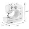 Mini Máquina de Costura Multifuncional 12 Pontos Bivolt - 8