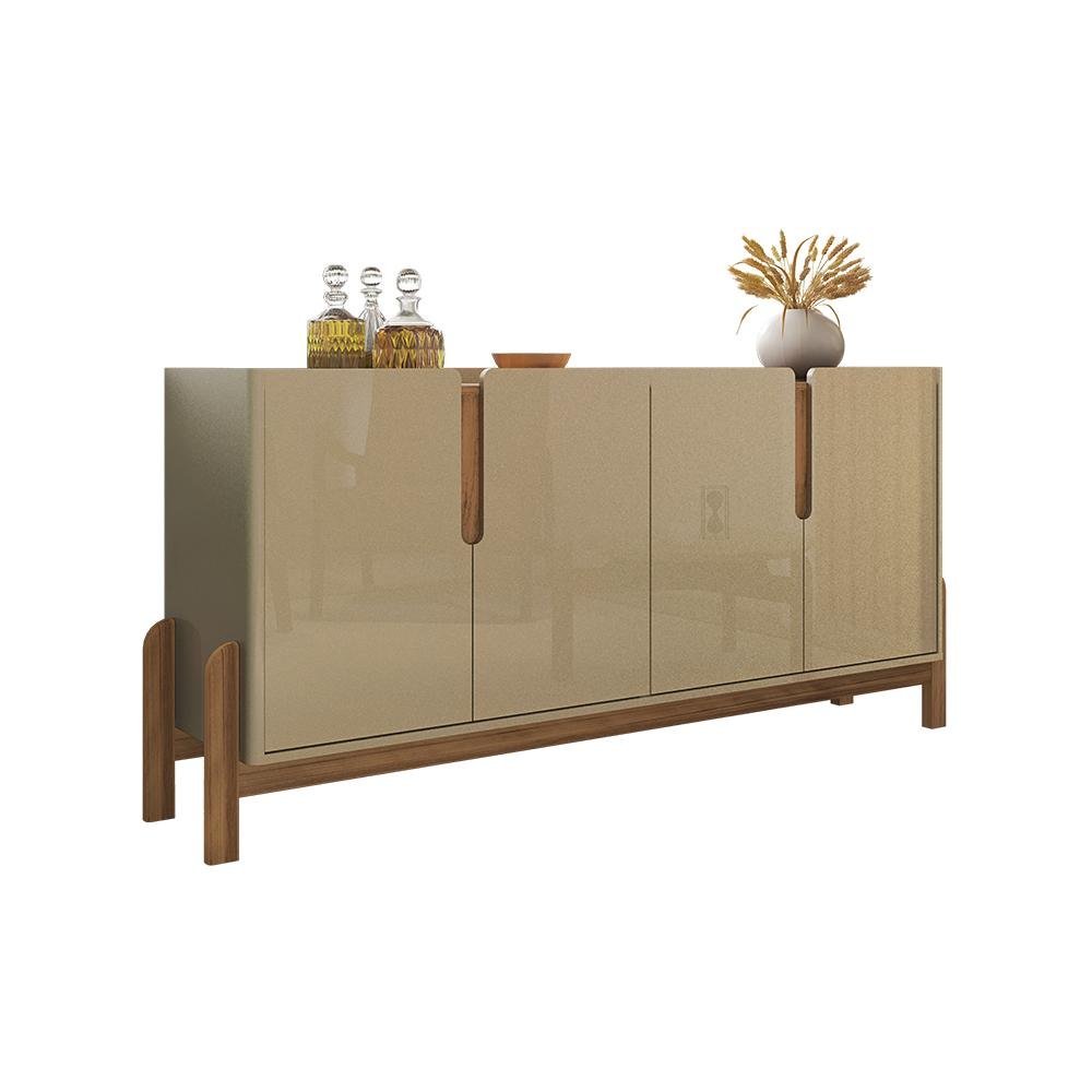 Buffet Aparador 170cm 4 Portas Lizz Casa D Champagne/cedro - 11