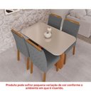 Ver imagem 2 de Conjunto Mesa Louise 1,30 com 4 Cadeiras Paola Wood Cinamomo/off/mad/joli