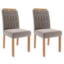 Ver mais imagens de Conjunto Mesa Louise 1,30 com 4 Cadeiras Paola Wood Cinamomo/off/mad/joli