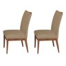 Kit 2 Cadeiras Decorativa Leticia Aveludado Nude - 1