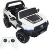 Mini Carro Caminhonete Elétrico Infantil Criança 12v Toyota Hilux Branca Controle Brinqway Bw- - 2