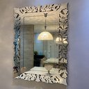 Ver imagem 6 de Espelho Espelho Veneziano Decorativo Provençal 99x130 38125:Dourada