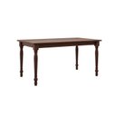 Ver imagem 2 de Mesa de Jantar Retangular 160cm para 6 Lugares 100% Madeira Maciça Rubi Marrom/Café