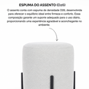 Ver imagem 3 de Kit 02 Puff Siena 45cm Decorativo Puffe Banqueta Tecido Linho