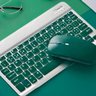 Teclado sem Fio Bluetooth Recarregável com Mouse - Verde - 2