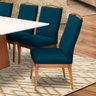 Kit 4 Cadeiras Decorativa Lara Veludo Azul Marinho - 3