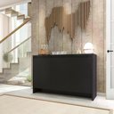 Ver imagem 1 de Buffet Moderno com Gaveta e Portas MDF Preto Madrid