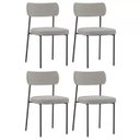 Ver imagem 1 de Kit 4 Cadeiras para Sala de Jantar e Cozinha Melissa em Aço Carbono