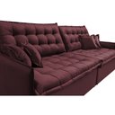 Ver imagem 4 de Sofá Sem Caixa Retrátil Reclinável 2.50m Cama inBox Versátil com Pillow Top e Molas Velusoft Vinho