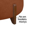 Ver imagem 4 de Puff Baú Organizador de Sapatos Thor para Cama de Casal Bouclé Cor Bege:terracota