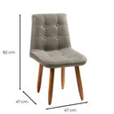 Ver imagem 3 de Cadeira Poltrona Jade Sala Estar Penteadeira e Salão Veludo