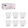Conjunto 6 Xícaras de Chá com Pires 170ml Transparente Café - 2