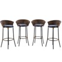 Ver imagem 1 de Conjunto de 4 Banquetas Charme para Área Gourmet, Bar, Balcão, Bancada, Varanda, Sacada Argila 10