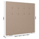Ver imagem 3 de Cabeceira Cama Box Casal King Size Luana 193cm Linho Preto - Abmaza