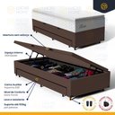 Ver imagem 6 de Cama Box Baú com Colchão de Molas Ensacadas Pillow Top Flora + Auxiliar Unique Solteiro 88cm