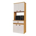 Ver imagem 7 de Kit Cozinha Atenas 9 Portas Armário Aéreo Torre Balcão