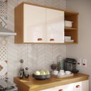 Ver imagem 3 de Kit Cozinha Atenas 9 Portas Armário Aéreo Torre Balcão