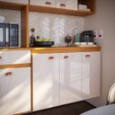 Ver imagem 4 de Kit Cozinha Atenas 9 Portas Armário Aéreo Torre Balcão