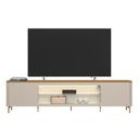 Ver imagem 6 de Rack Bancada Tv 85 Pol 239cm com Led Martan Tauari/off Flex L06 - Mpozenato