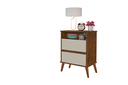 Ver imagem 2 de Mesa de Cabeceira Onix Retro- Freijó Off White