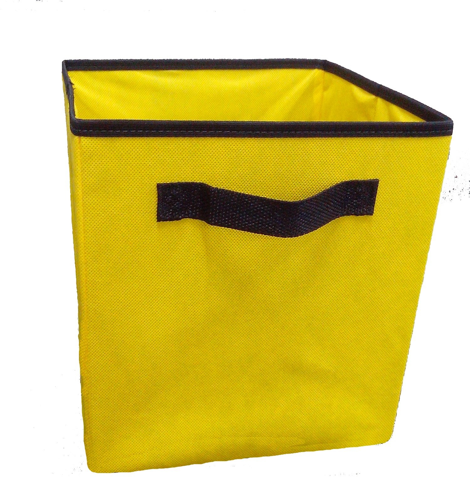 Caixa organizadora de 28x30x28 Colorida com alça Amarelo