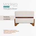 Ver mais imagens de Puff Recamier Kodama 50 Cm para Sala Quarto Pé de Cama Hall de Entrada Bouclé Premium Luxo