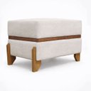 Ver imagem 3 de Puff Recamier Kodama 50 Cm para Sala Quarto Pé de Cama Hall de Entrada Bouclé Premium Luxo