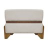 Puff Recamier Kodama para Cama de Solteiro 50cm Bouclé Cores Pé Castanho - 7