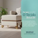 Ver imagem 6 de Puff Recamier Kodama 50 Cm para Sala Quarto Pé de Cama Hall de Entrada Bouclé Premium Luxo