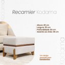 Ver imagem 7 de Puff Recamier Kodama 50 Cm para Sala Quarto Pé de Cama Hall de Entrada Bouclé Premium Luxo