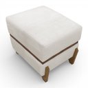 Ver imagem 4 de Puff Recamier Kodama 50 Cm para Sala Quarto Pé de Cama Hall de Entrada Bouclé Premium Luxo