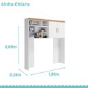 Ver imagem 2 de Módulo Infantil Aéreo Chiara Branco Carvalho - Phoenix Baby