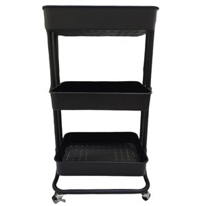 Carrinho Organizador 3 Andares Prateleira Multiuso Casa Cozinha Banheiro Maquiagem Salao