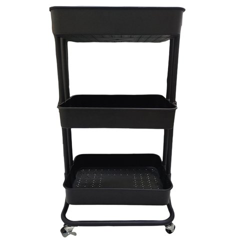 Carrinho Organizador 3 Andares Prateleira Multiuso Casa Cozinha Banheiro Maquiagem Salao