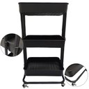 Ver imagem 5 de Carrinho Organizador 3 Andares Prateleira Multiuso Casa Cozinha Banheiro Maquiagem Salao